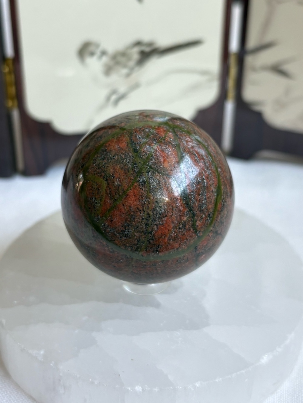 Unakite sphere